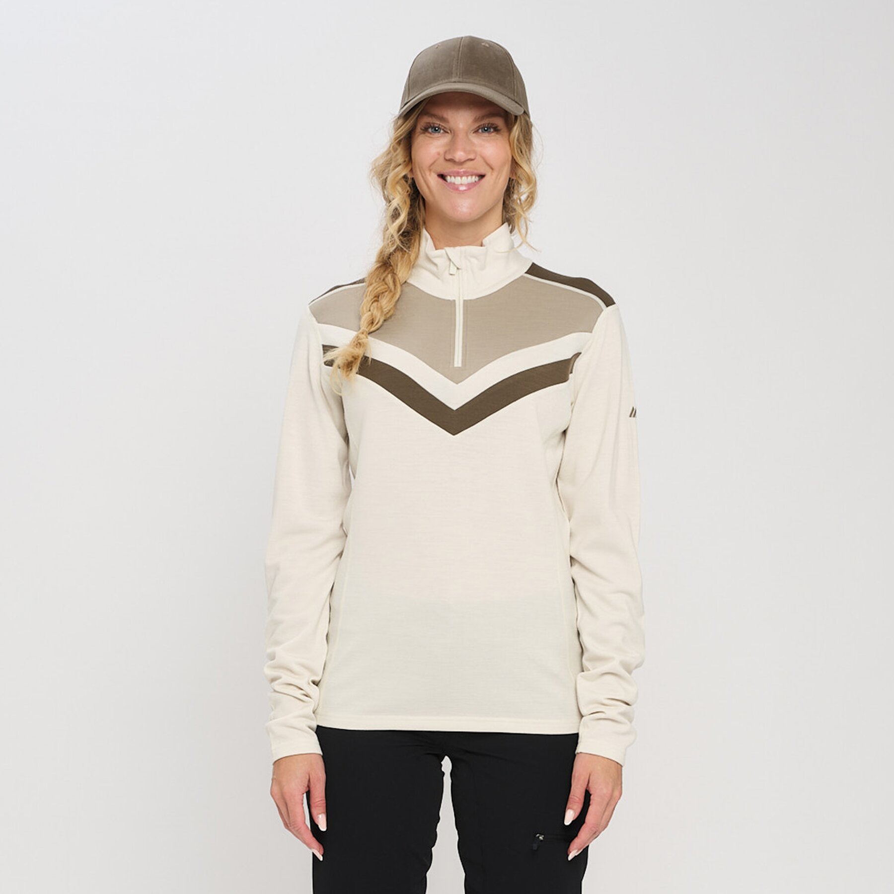 W Tindefjell, merinoull half-zip